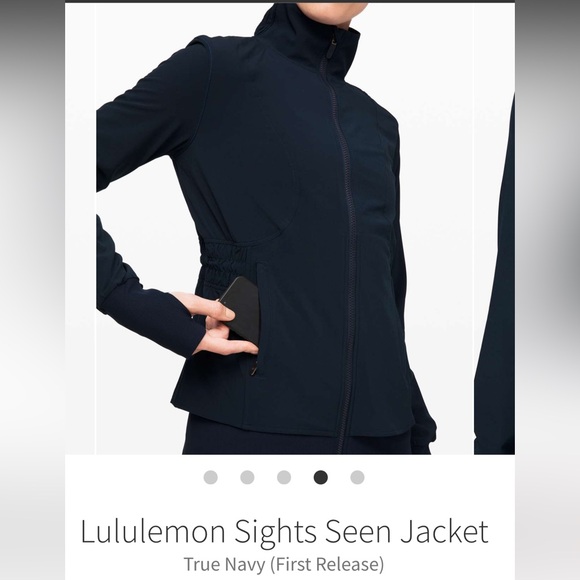 Lululemon Sights Seen Jacket. Black,Size 6 - Picture 4 of 5